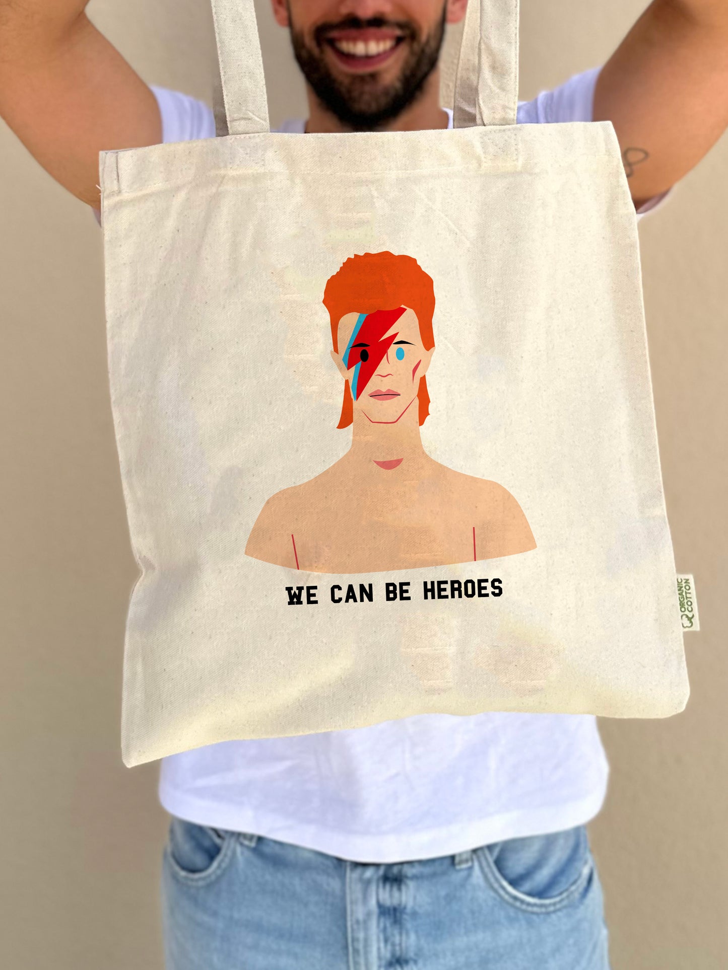 Tote bag Bowie
