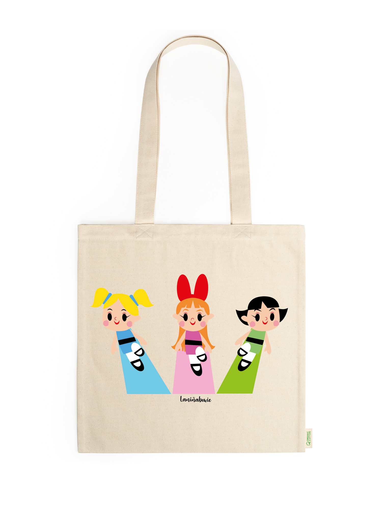 TOTE BAG BOLSA DE TELA LAS SUPERNENAS LANIÑABOWIE