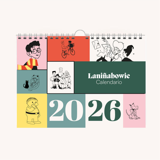 ¡Vuelve el CALENDARIO ILUSTRADO de Laniñabowie!