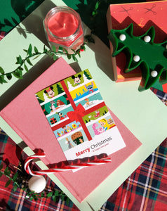 postal navidad laniñabowie
