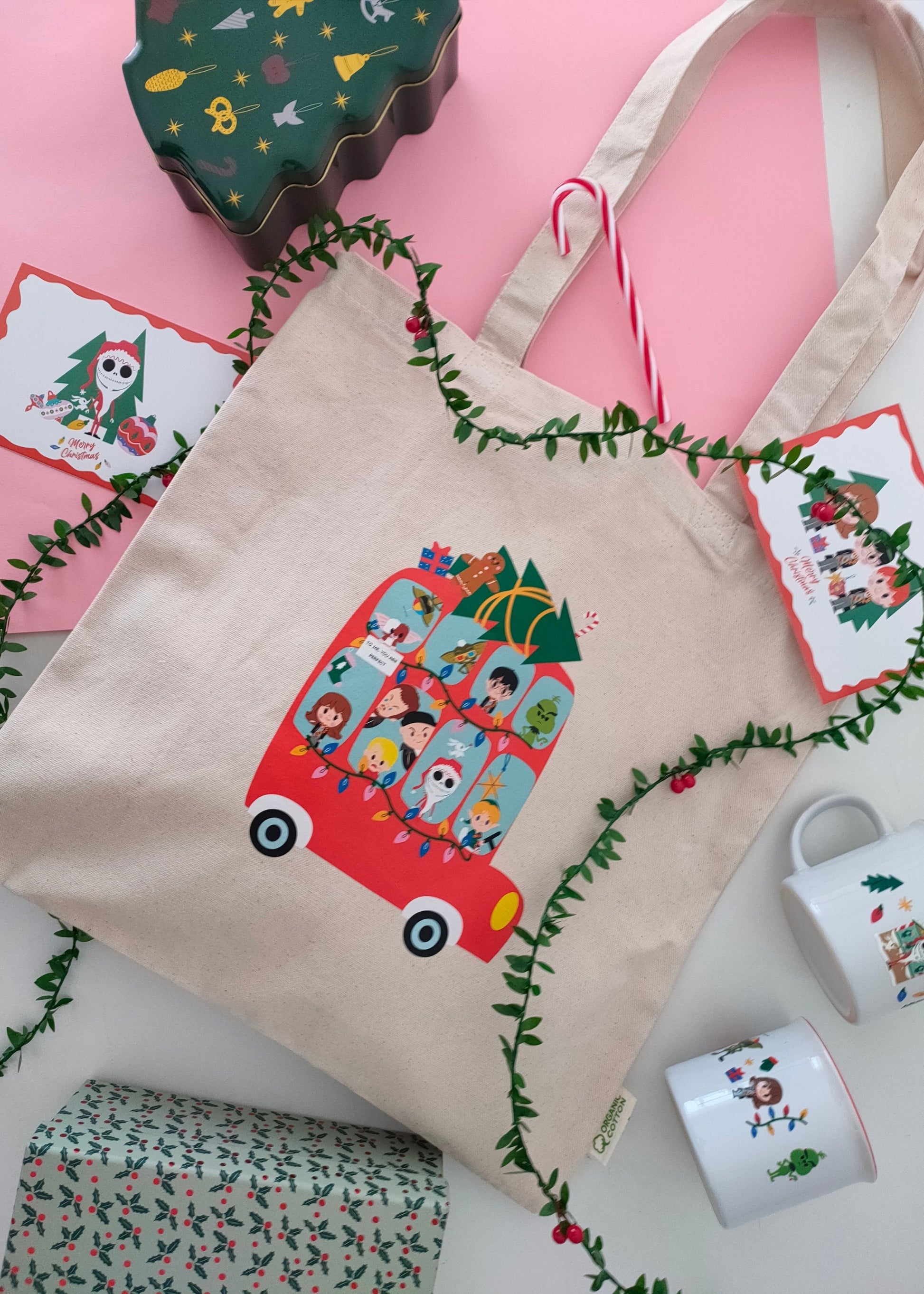 Tote bag Xmas Laniñabowie navideña