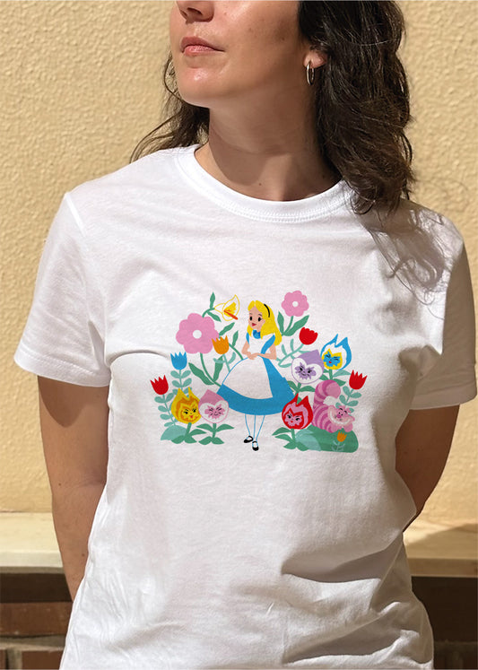 Camiseta Alicia en el país de las maravillas