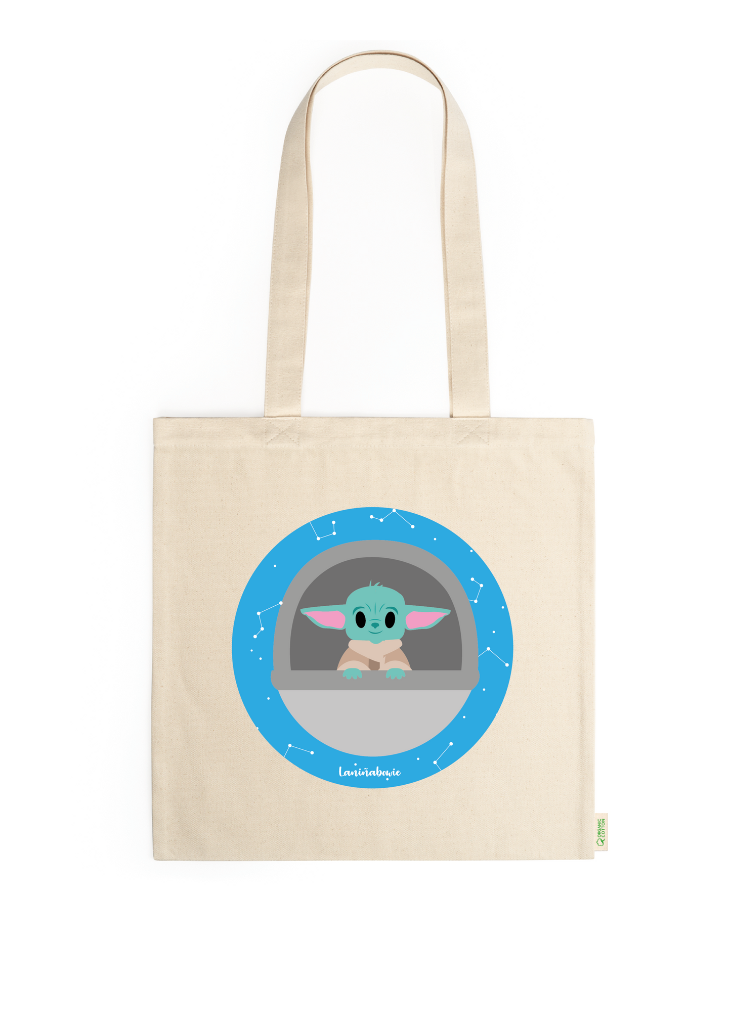 TOTE BAG BOLSA DE TELA BABY YODA LANIÑABOWIE