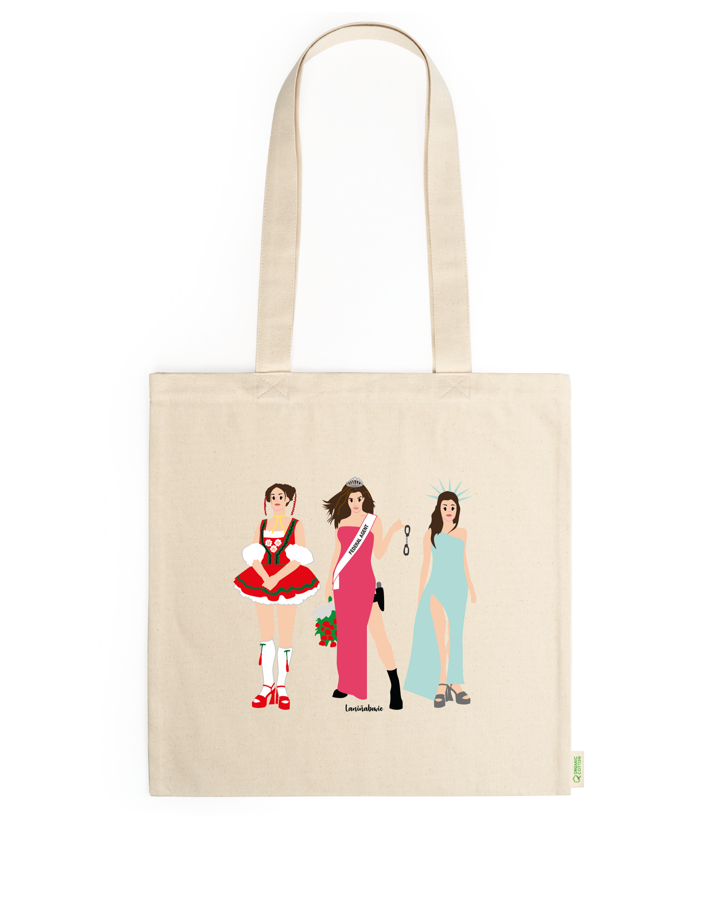 TOTE BAG BOLSA DE TELA MISS AGENTE ESPECIAL LANIÑABOWIE