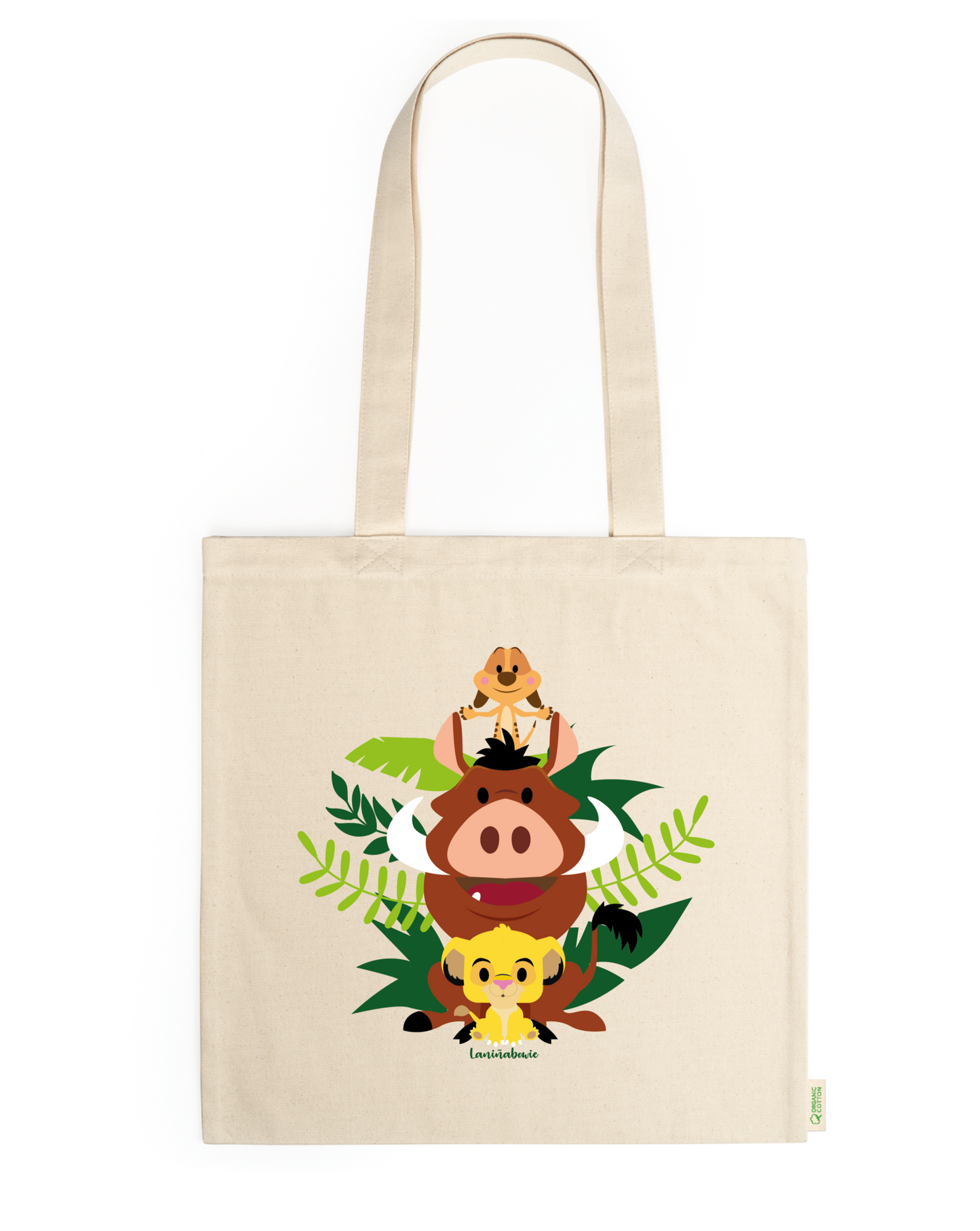 TOTE BAG BOLSA DE TELA REY LEÓN LANIÑABOWIE